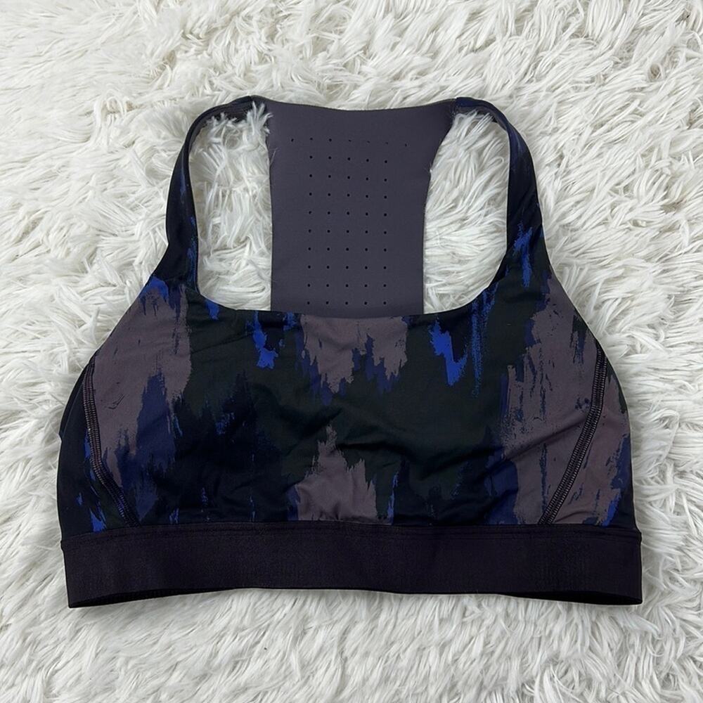 Lululemon Take The Moment Bra *Print Washed Camo Small Dark Indigo Multi